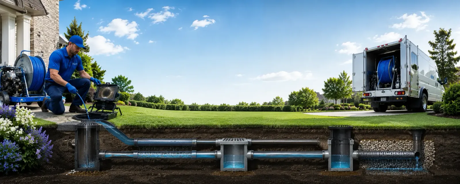 Outdoor drain cleaning information for Sycamore, IL